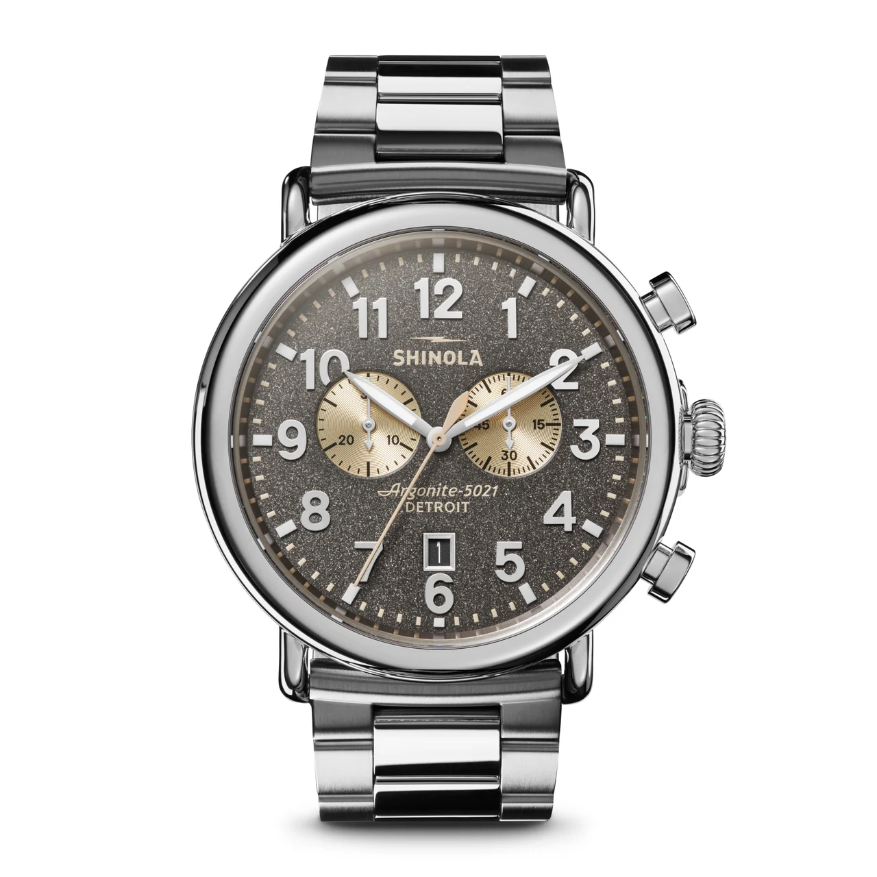 Shinola The Runwell S0120161938-1-CoolGry-47-USA 47 mm kol saati