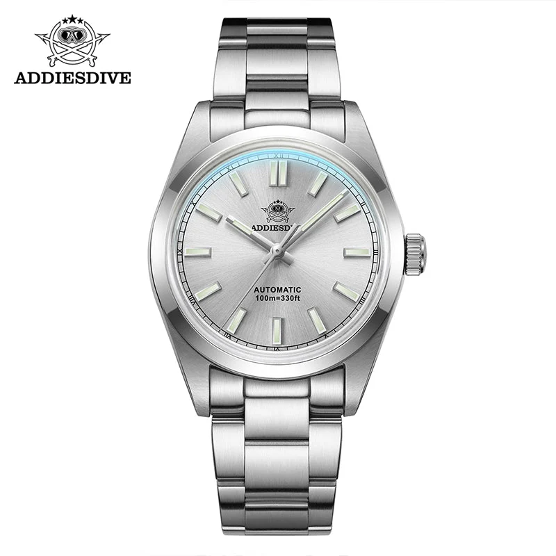 addiesdive addiesdive 爱迪士AD2028-银色太阳纹- 678 36 mm kol saati