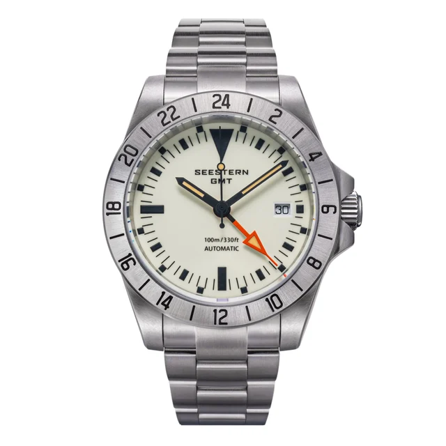 Sugess Seestern Heritage S436-2 BB White Dial GMT Automatic kol saati