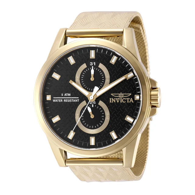 Invicta Vintage Tessellum Watch - 44mm. Gold (49948) kol saati