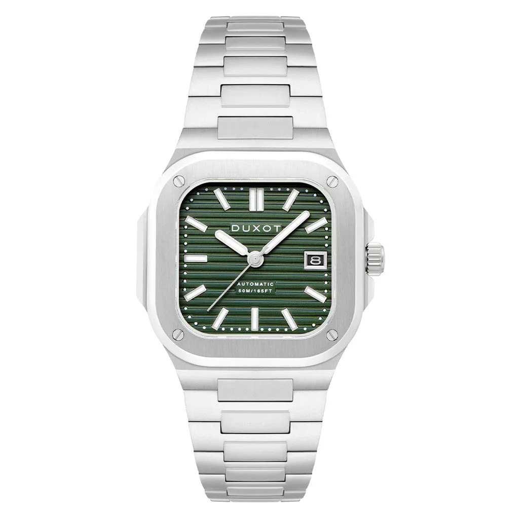 Duxot Quadrata Automatic in Sage Green #DX-2073-22 42 mm kol saati