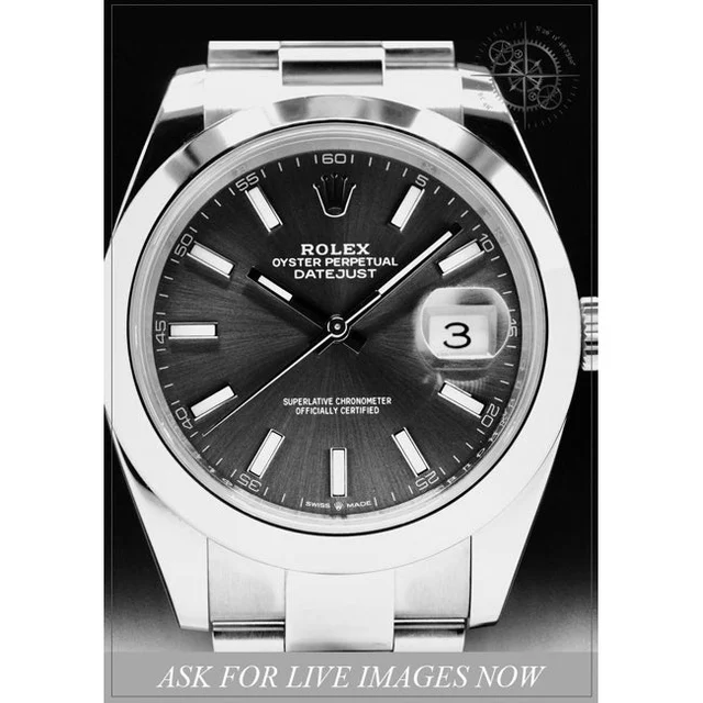 Rolex Datejust Grey Dial Smooth Bezel 210000078982 kol saati