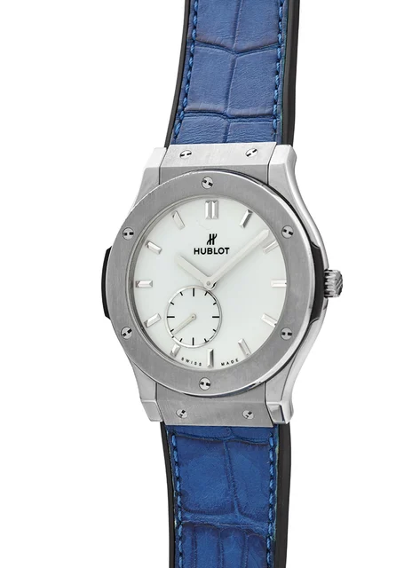 Hublot HUBLOT REF. 515.NX.2210.LR, CLASSIC FUSION ULTRA THIN TITANIUM, ORIGINAL SET WITH O