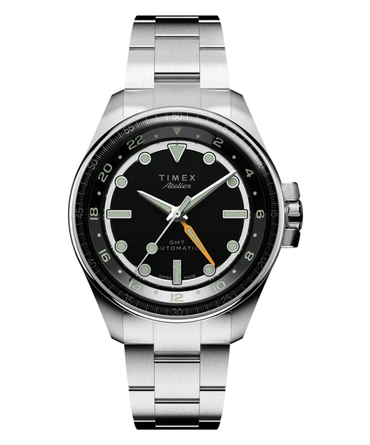 Timex Atelier GMT24 M1a 40mm Swiss Made Automatic Stainless Steel Bracelet TW2Y72300 kol s