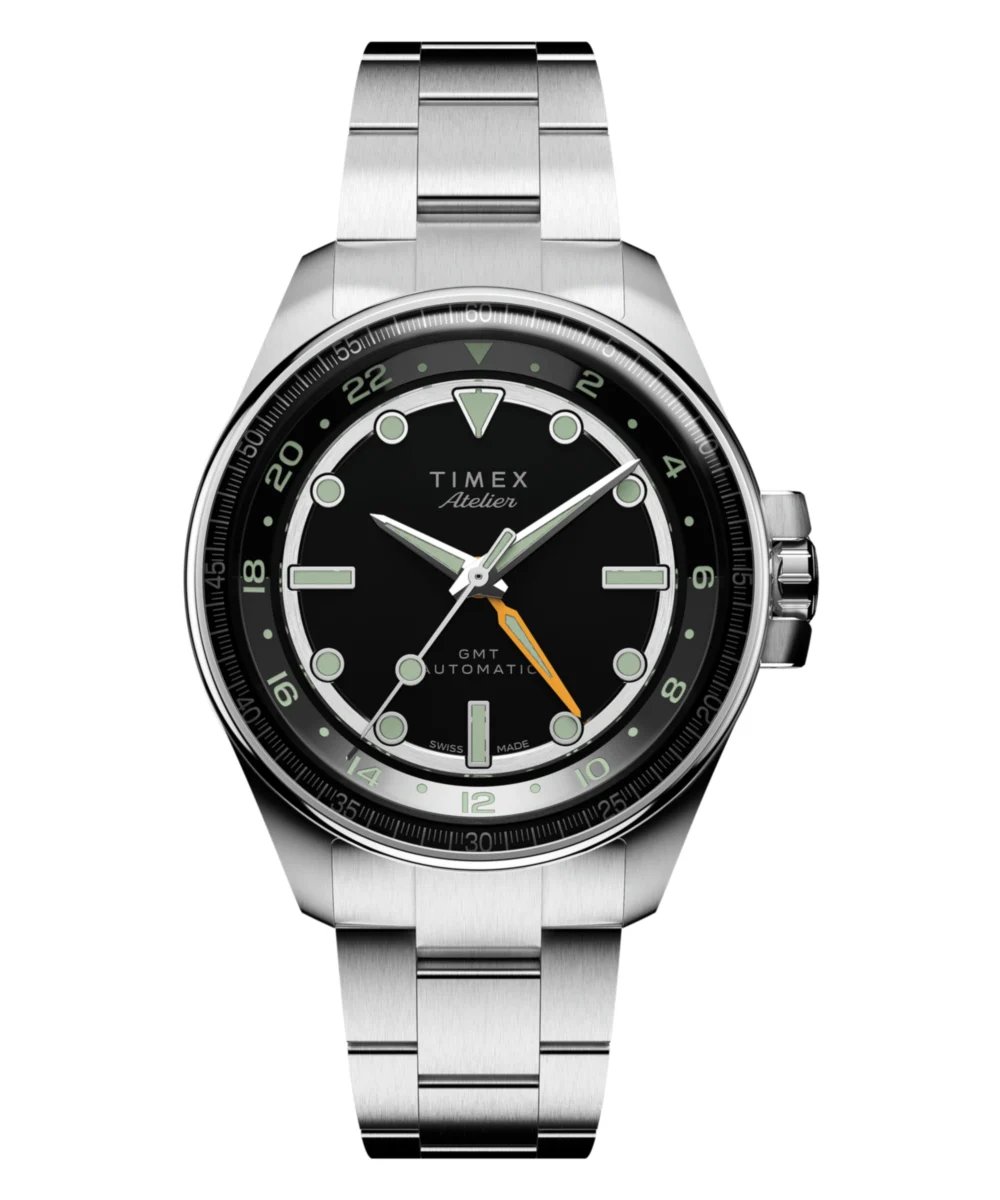 Timex Atelier GMT24 M1a 40mm Swiss Made Automatic Stainless Steel Bracelet TW2Y72300 40 mm kol saati