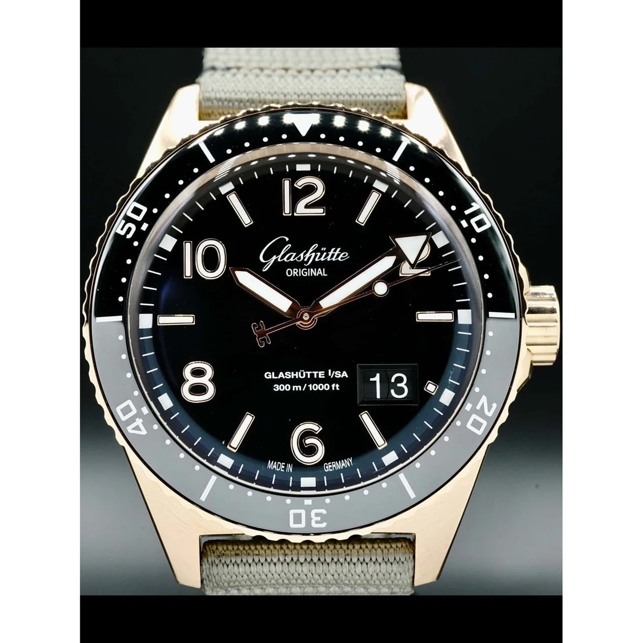 Glashutte Original Glashütte Original SeaQ Panorama Date Red Gold 1-36-13-03-90-34 210000032494 kol saati