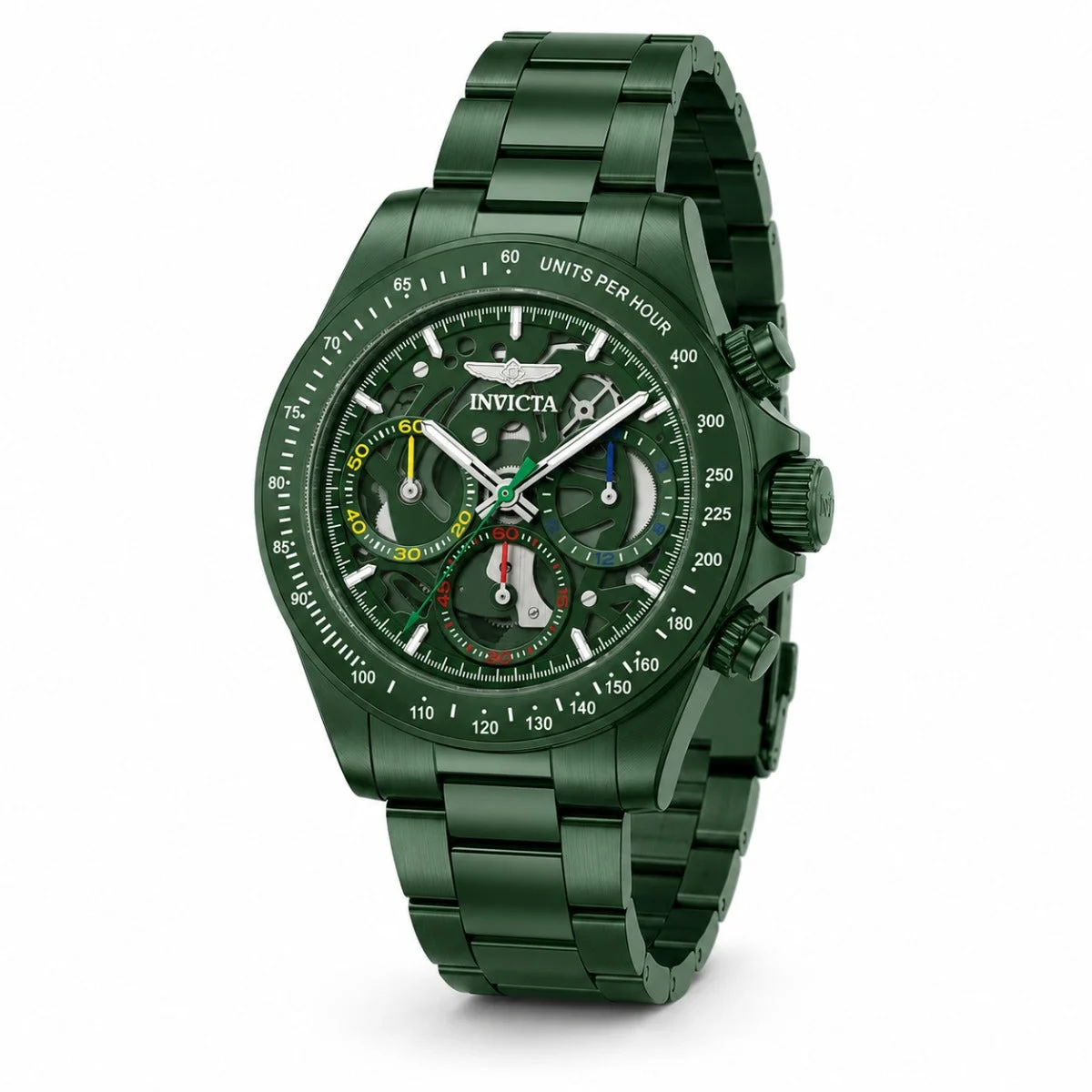 Invicta Speedway Exoprix Watch - 39.5mm, Green (51033) 39.5 mm kol saati