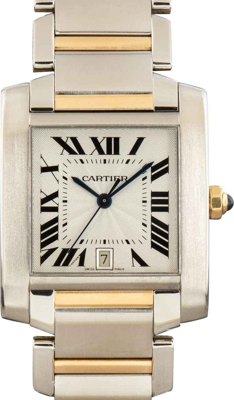 Cartier Tank Francaise Steel & Gold W51005Q4 28 mm kol saati