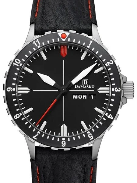 Damasko Swiss ETA Automatic with a Rotating 12-Hour Bezel and Stainless Steel Case #DA44 DA44-12 42 mm kol saati