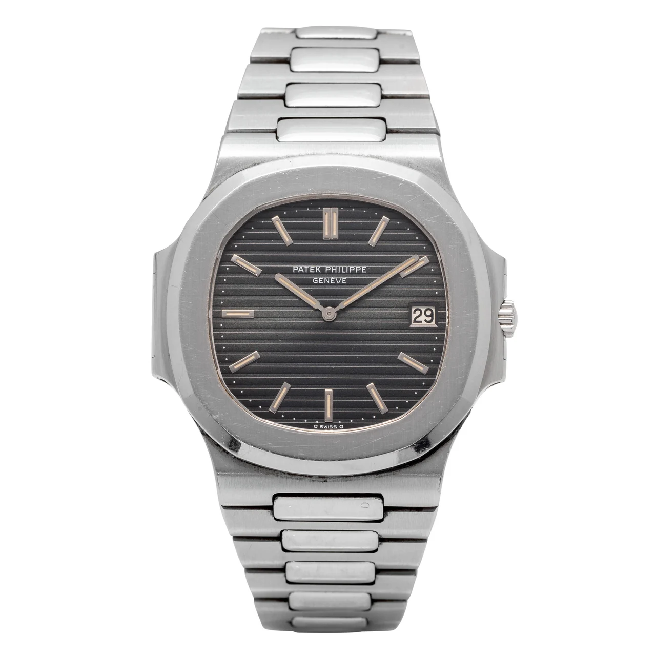Ref. 3700 / 011 Self-winding, Date, Integrated Bracelet; “nautilus” So-called “jumbo”; Stainless Steel kol saati