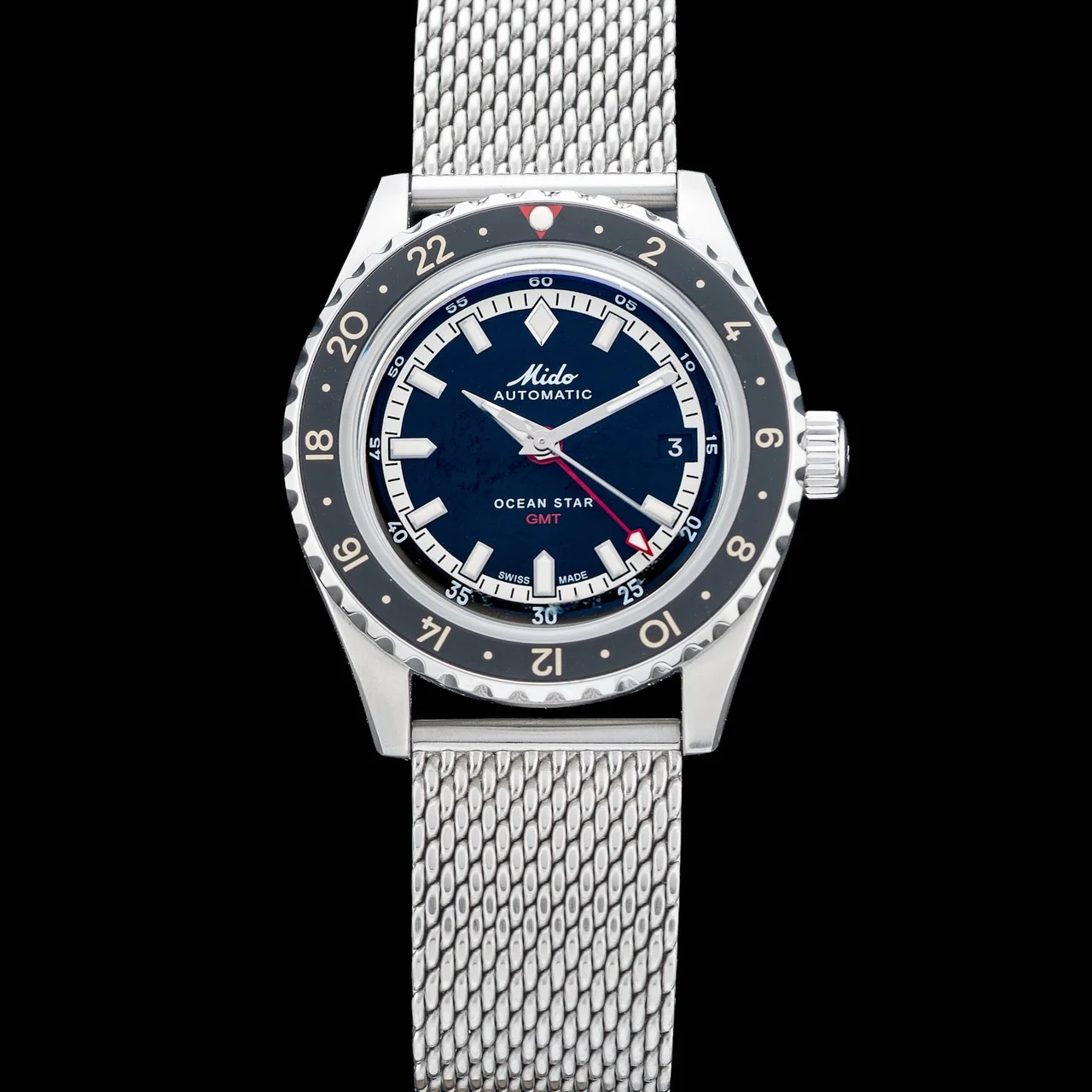 Mido Ocean Star GMT M026.829.11.051.00 210009N39948 40.5 mm kol saati