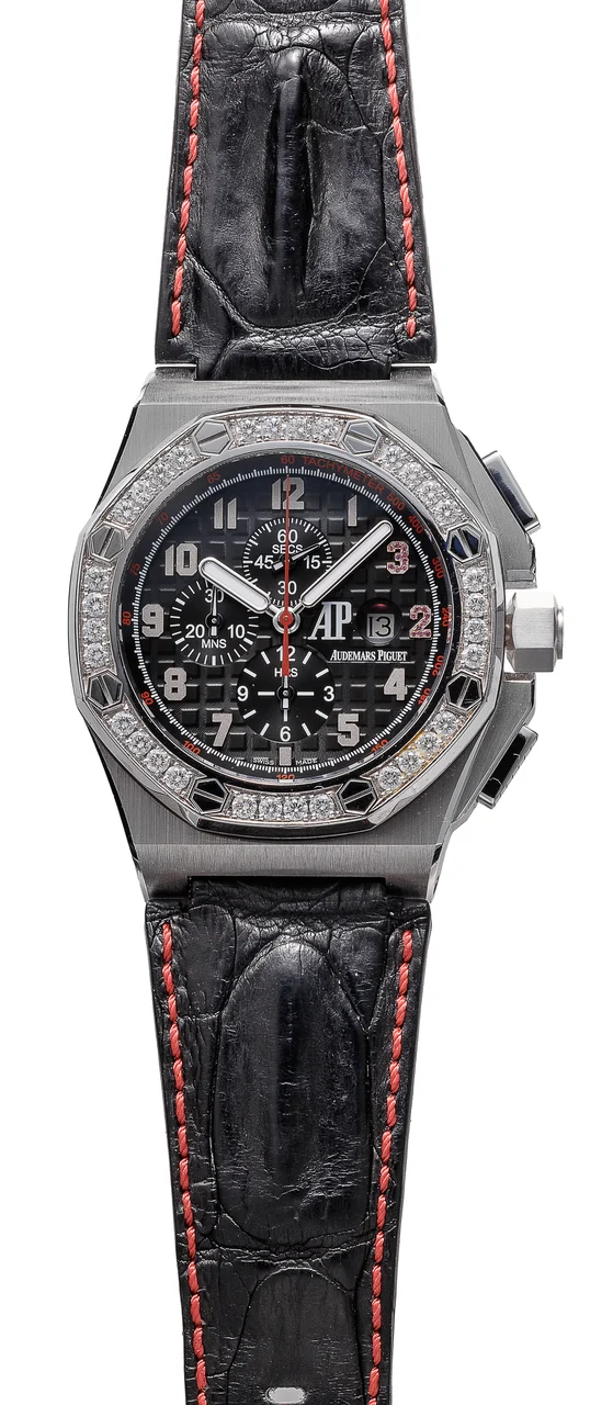 Audemars Piguet AUDEMARS PIGUET REF 26143 BC, ROYAL OAK OFFSHORE SHAQUILLE O'NEAL WHITE GOLD LIMITED EDITION 96 PIECES kol saati