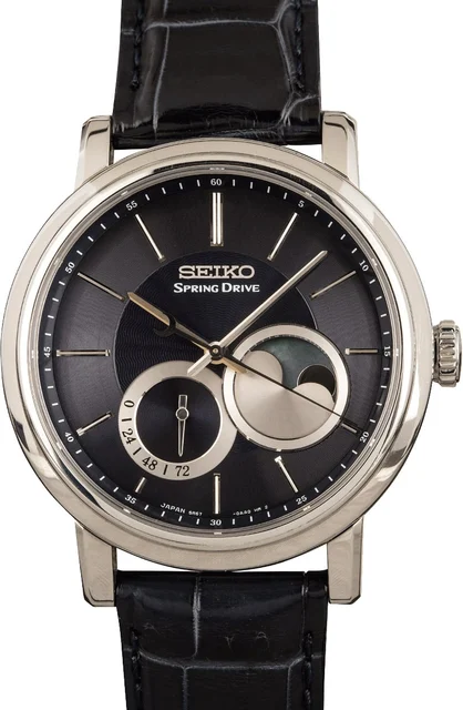 Seiko Moonphase Limited Edition Stainless Steel SNR011 kol saati