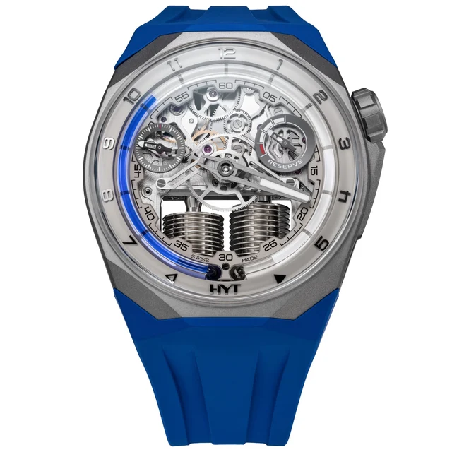 Hyt Beadblasted Titanium Blue H03519-A kol saati