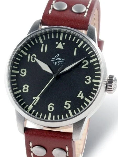 Laco Scratch and Dent - Augsburg Type A Dial Automatic Pilot Watch, New Sapphire Crystal #