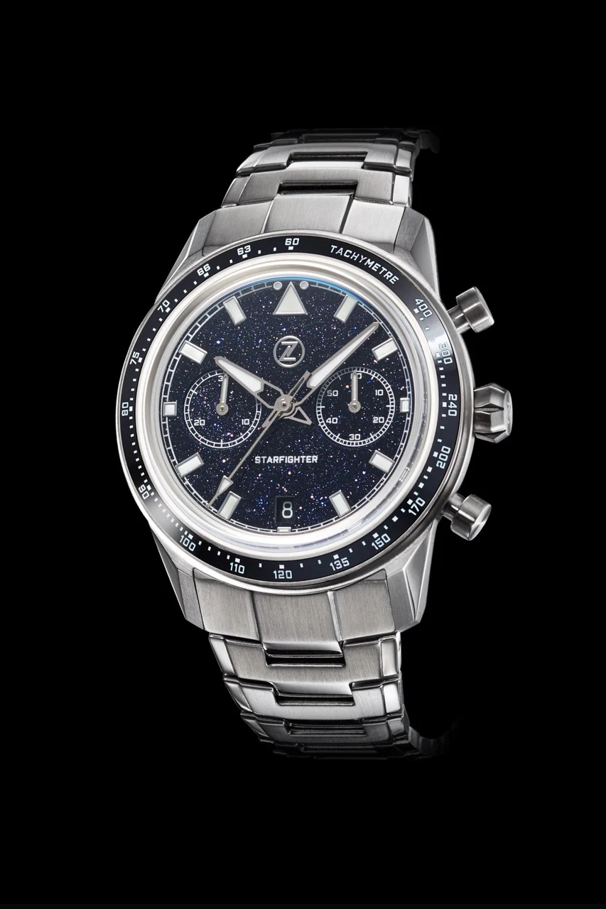 Zelos Starfighter Chronograph 'Aventurine' 41 mm kol saati