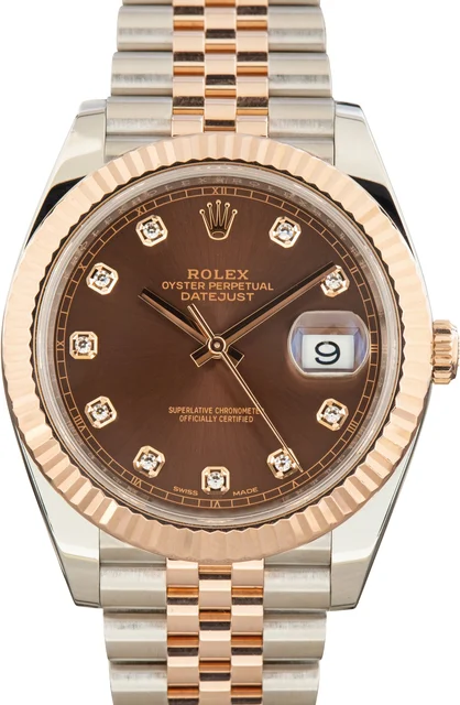 Rolex ROLEX REF. 126331, SELF-WINDING, CENTRE-SECONDS, DATE, "CHOCOLATE" DIAL WITH DIAMOND