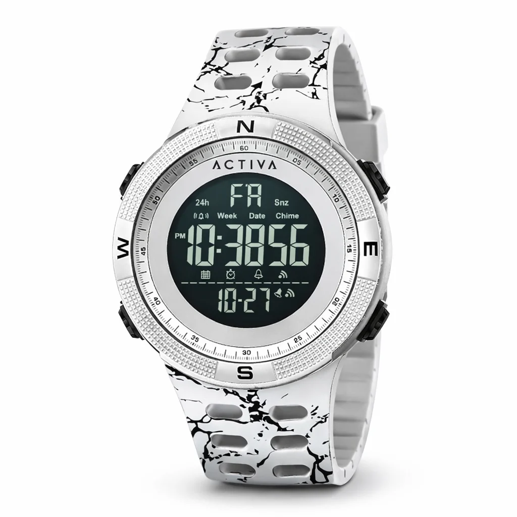 Activa Summit X Invicta Digital Watch - 50mm, Camouflage, White (ACW1915MC-004) 50 mm kol saati