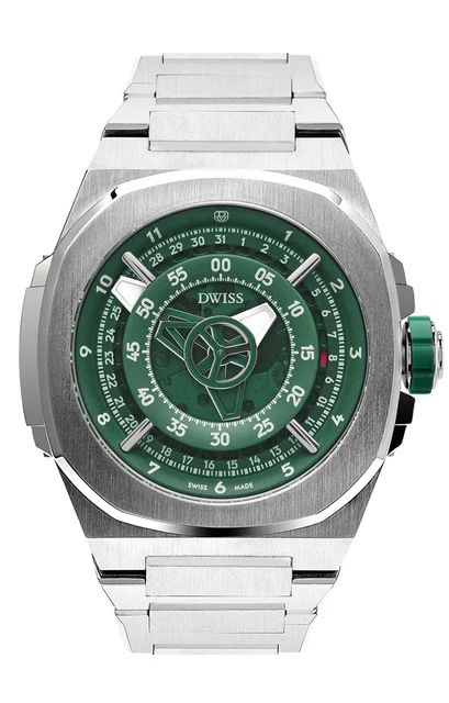 DWISS DWISS M3 M3-green-bracelet kol saati