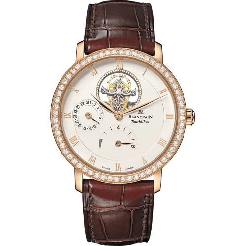 Blancpain Villeret Tourbillon 8 Jours 6025 2942 55B kol saati