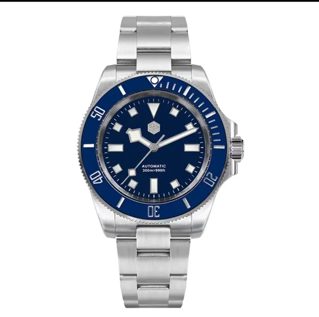 San Martin Men Diver Watch 40mm Automatic Mechanical Wristwa kol saati