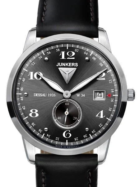 Junkers Dessau 1926 Flatline Ulta-Thin Dress Watch #6334-2 kol saati