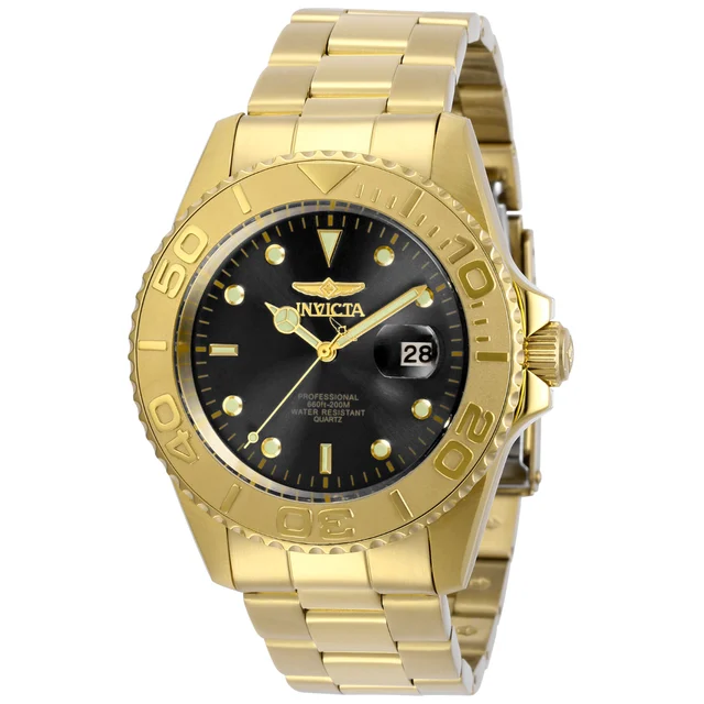 Invicta Pro Diver Abbysor Watch - 43mm, Gold (29946) kol saati