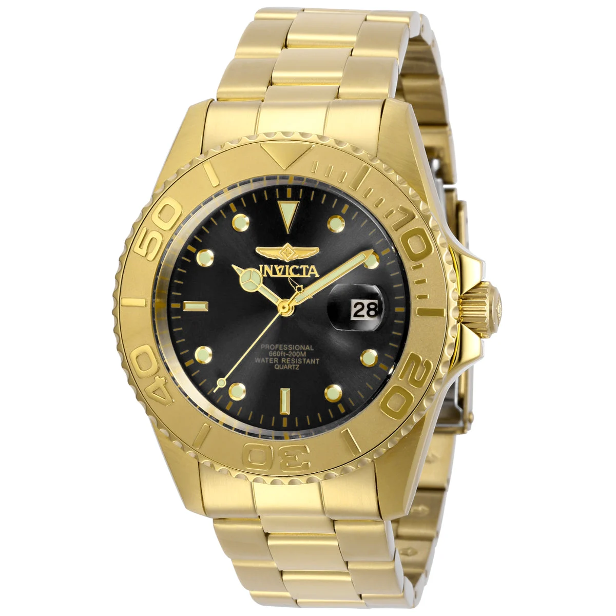 Invicta Pro Diver Abbysor Watch - 43mm, Gold (29946) 43 mm kol saati