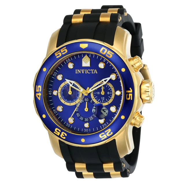Invicta Pro Diver SCUBA Watch - 48mm, Gold, Black (17882) kol saati