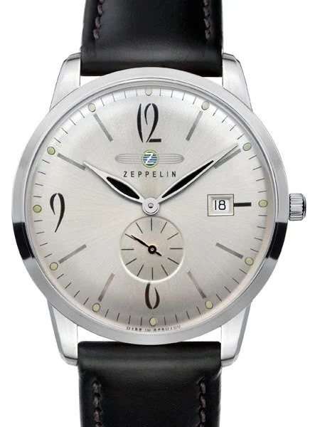 Graf Zeppelin Flatline Dress Watch that is Just 7mm Thin! #7334-4 kol saati