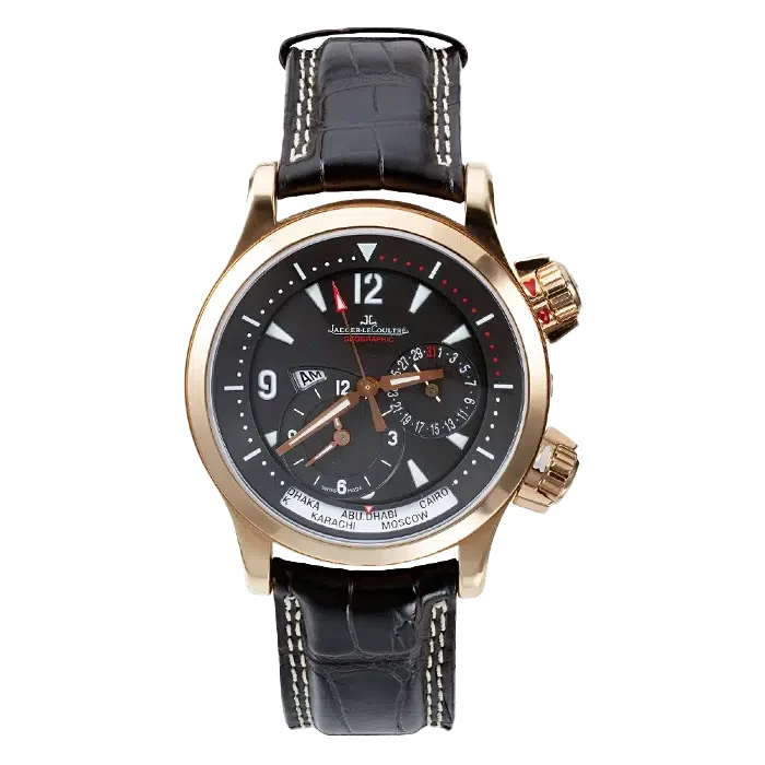 Jaeger-Lecoultre Master Compressor Geographic Rose Gold 42 mm kol saati