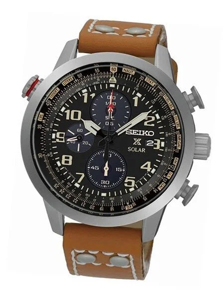 Seiko Prospex Solar Powered Chronograph with 60-Minute Stopwatch #SSC421P1 44 mm kol saati