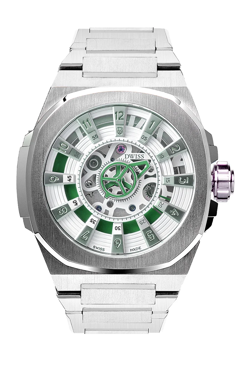 DWISS DWISS M3S M3S-green-bracelet 42 mm kol saati