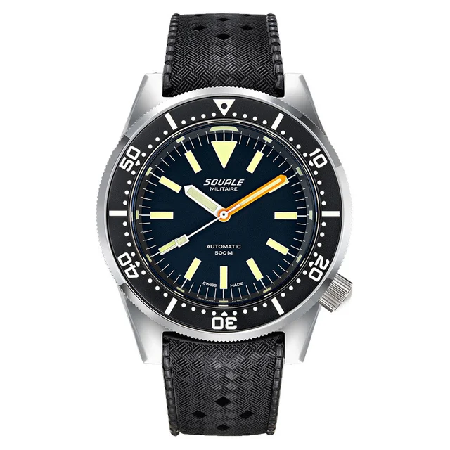 Squale Militaire 500 Meter Swiss Automatic Dive Watch with Polished Finish Case #1521-026-