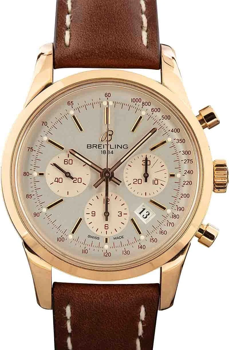 Breitling TransOcean Chronograph RB015212/G738 Rose Gold 43 mm kol saati