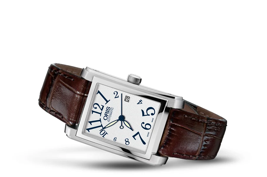 Oris Rectangular Date 01 561 7656 4061-07 5 17 70FC 24.5 mm kol saati