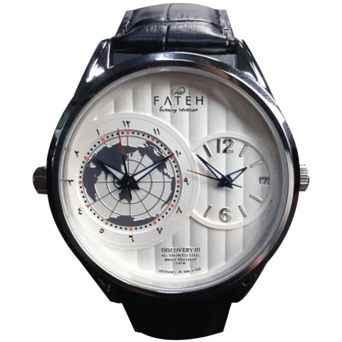 Fatehwatches Discovery III Silver White kol saati