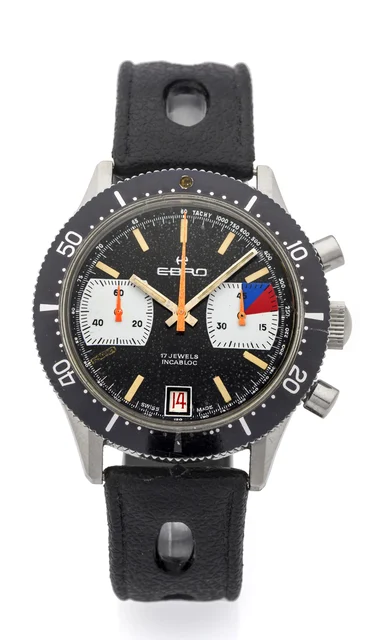 Ebro Chronograph, Steel 92002 kol saati