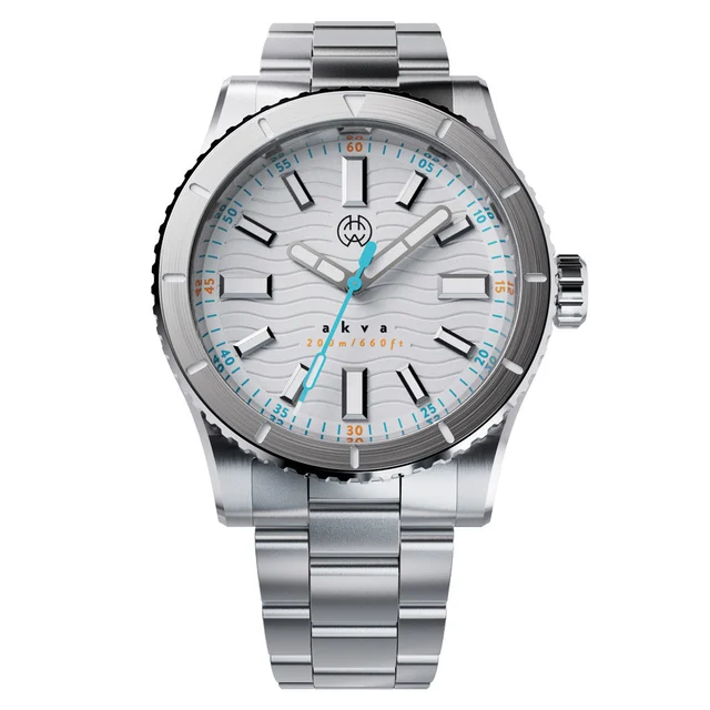 Henry Archer Akva Automatic Dive Watch with Optic White Dial #HAC-AKV-OPW-3LI kol saati