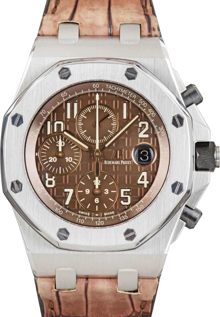 Audemars Piguet Royal Oak Offshore Chronograph Brown Dial 26470ST.OO.A820CR.01 kol saati