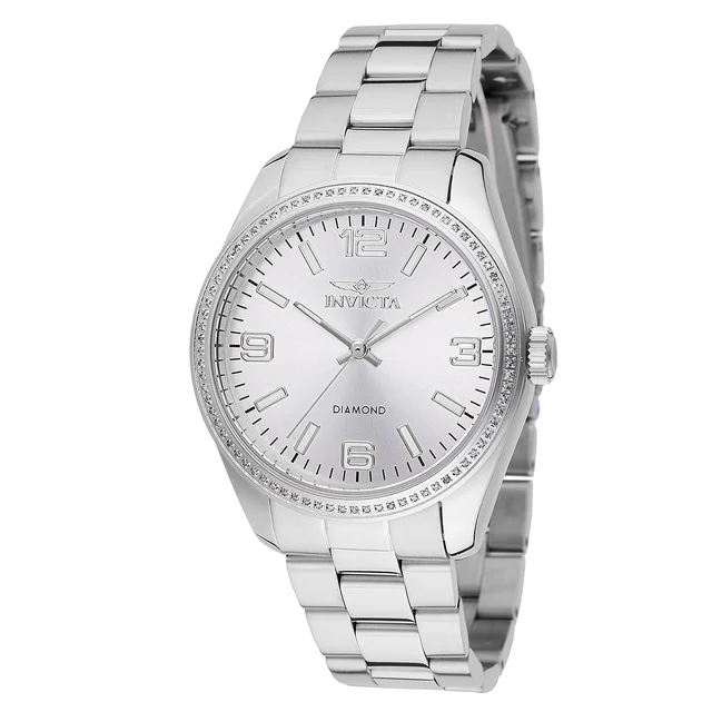 Invicta Elite Diamond 0.28 Carat Diamond Watch - 36mm, Steel (48738) kol saati