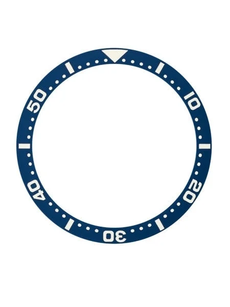 Islander Dark Blue Ceramic Luminous Bezel Insert for Seiko SKX007, SKX009, SKX011 #C36 43 mm kol saati