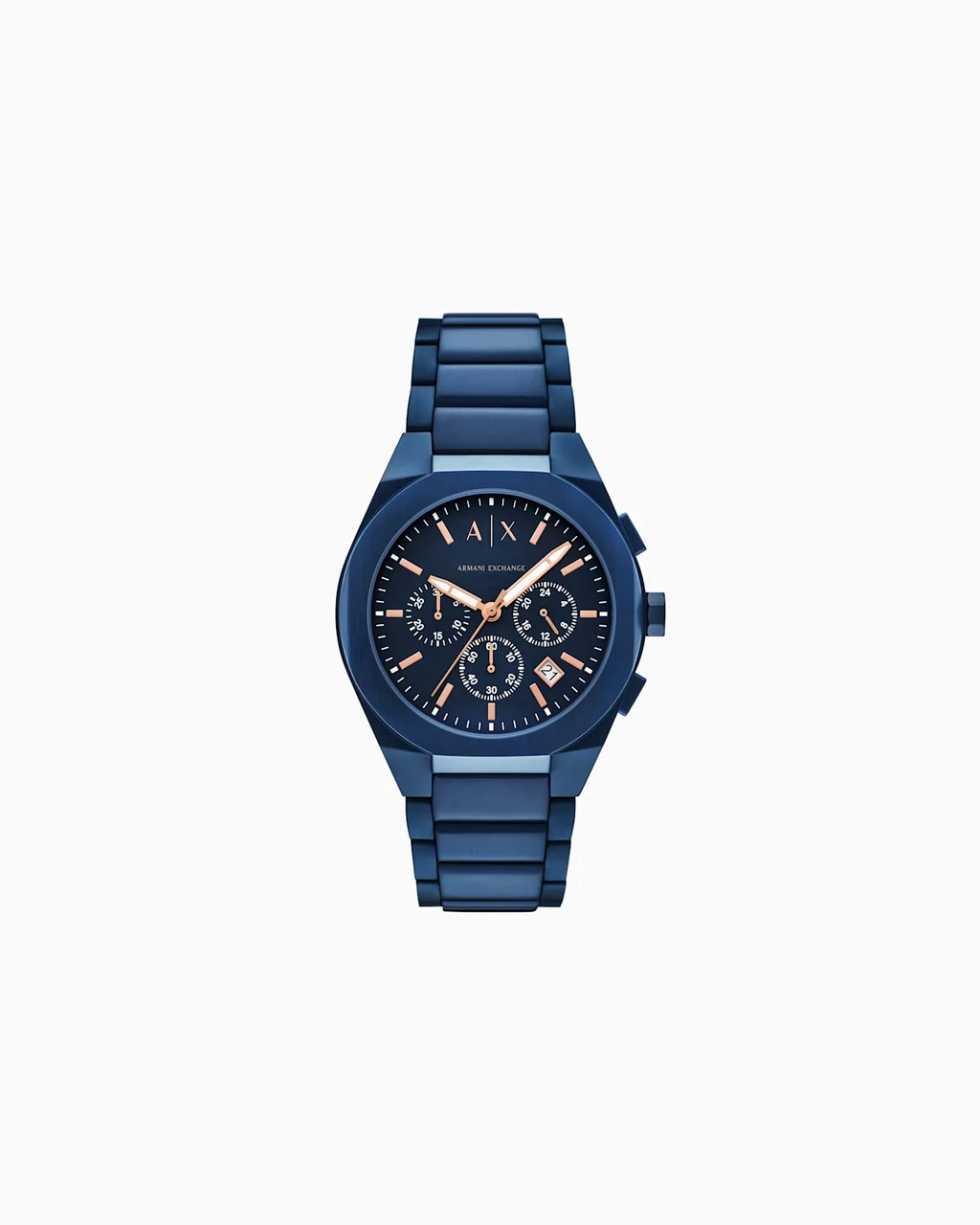 Armani Exchange Sync Chronograph Blue Stainless Steel Watch AX4189 42 mm kol saati