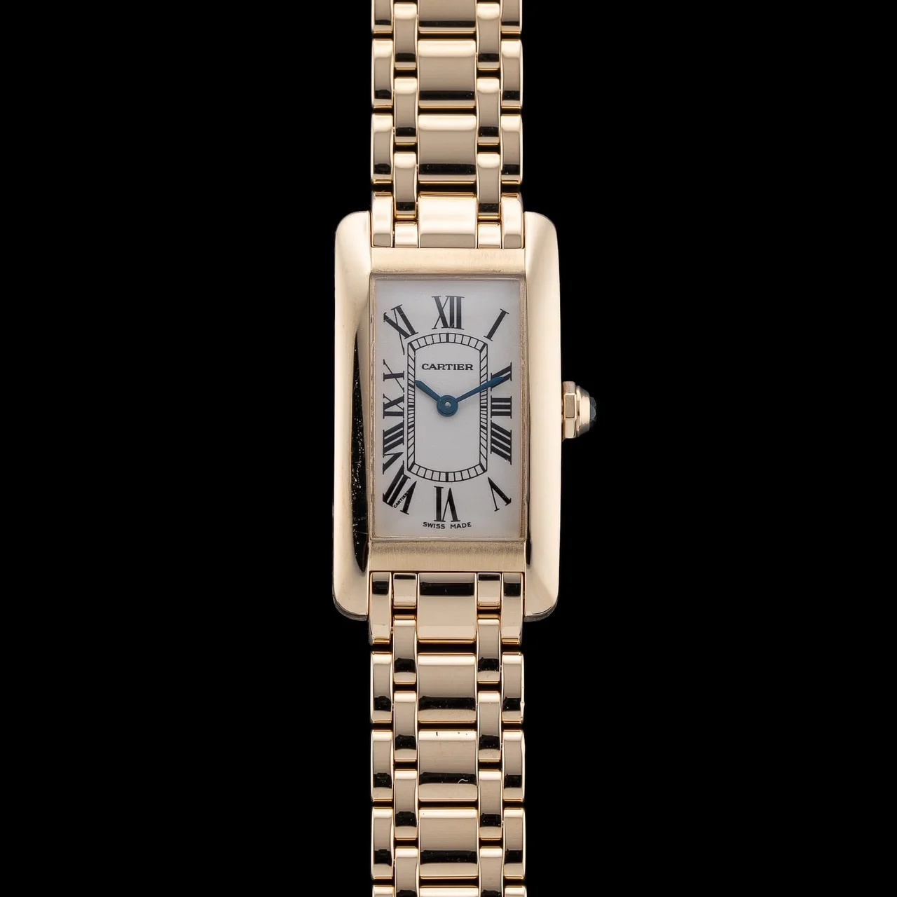 Cartier Tank Américaine W26015K2 210009N42320 35 mm kol saati