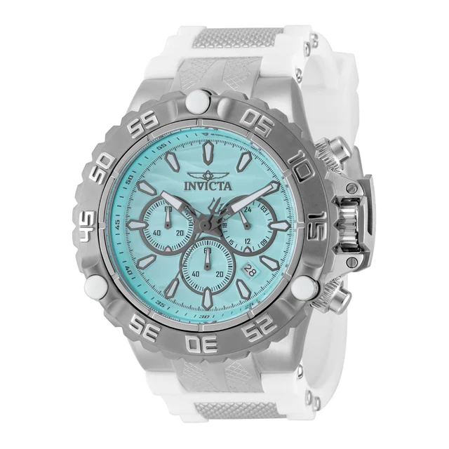Invicta Subaqua Poseidon Watch - 55.4mm. White. Steel (48557) kol saati