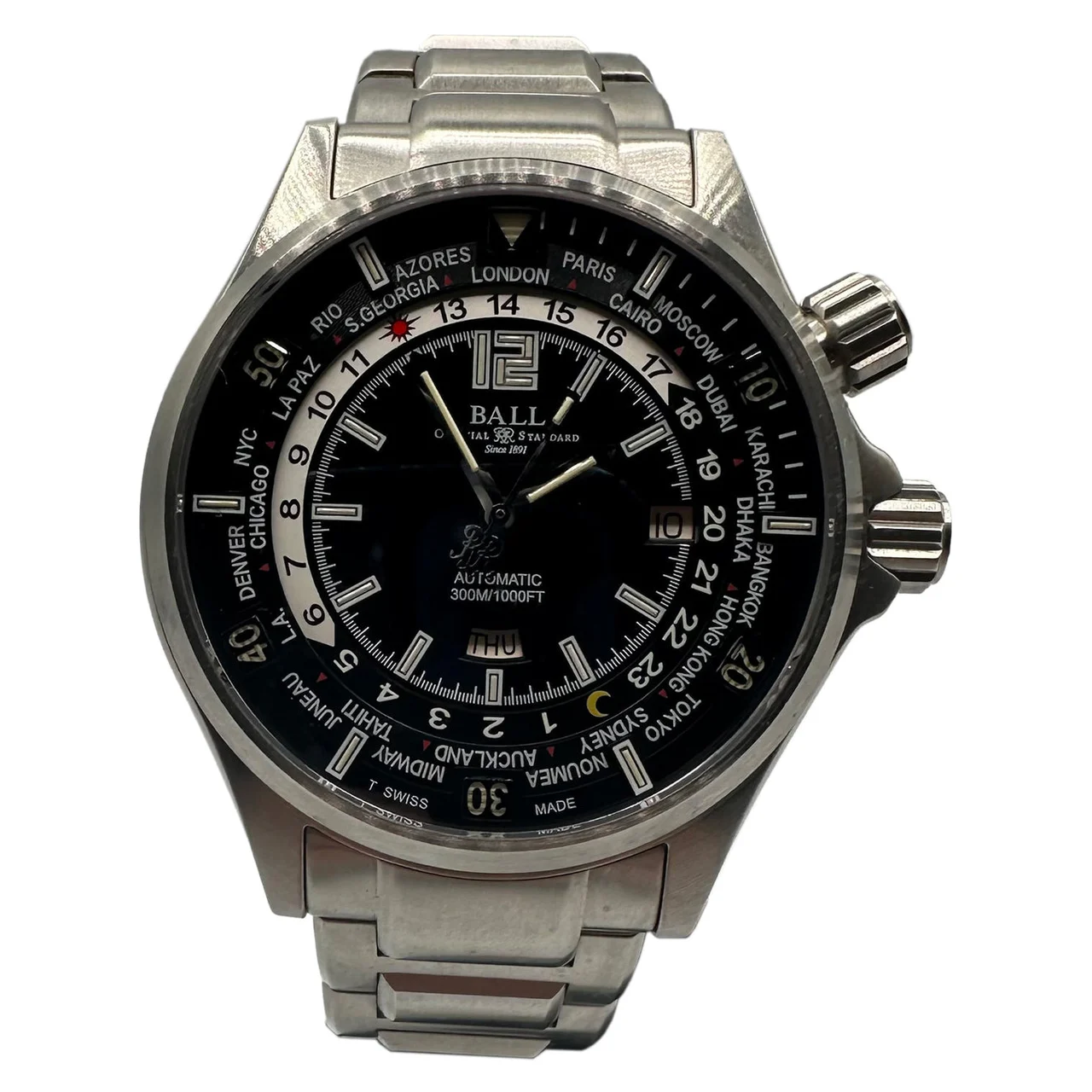 Ball Watch Engineer Master II Diver Worldtime DG2022A-S3A-BK CZ384 45 mm kol saati