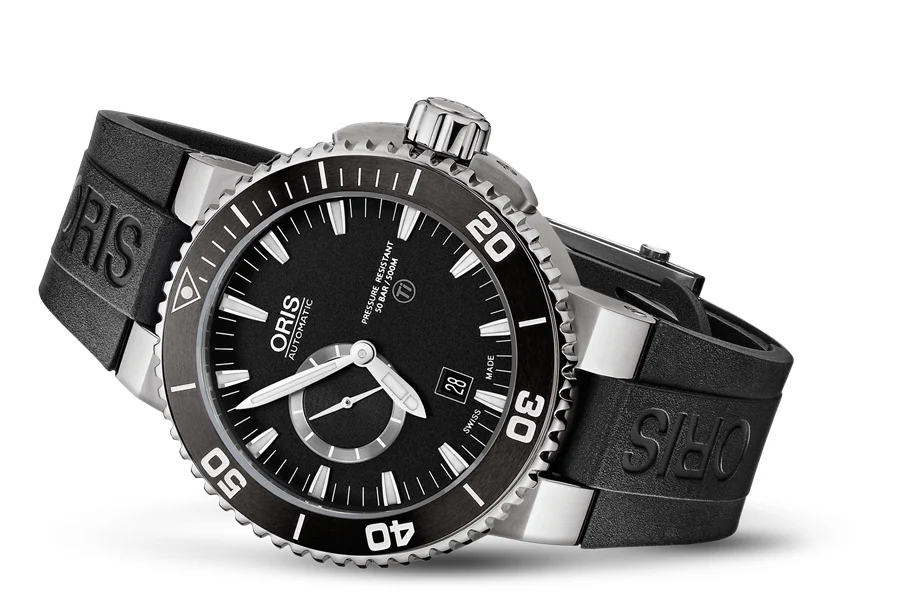 Oris Aquis Titan Small Second, Date 01 743 7664 7154-07 4 26 34TEB 46 mm kol saati