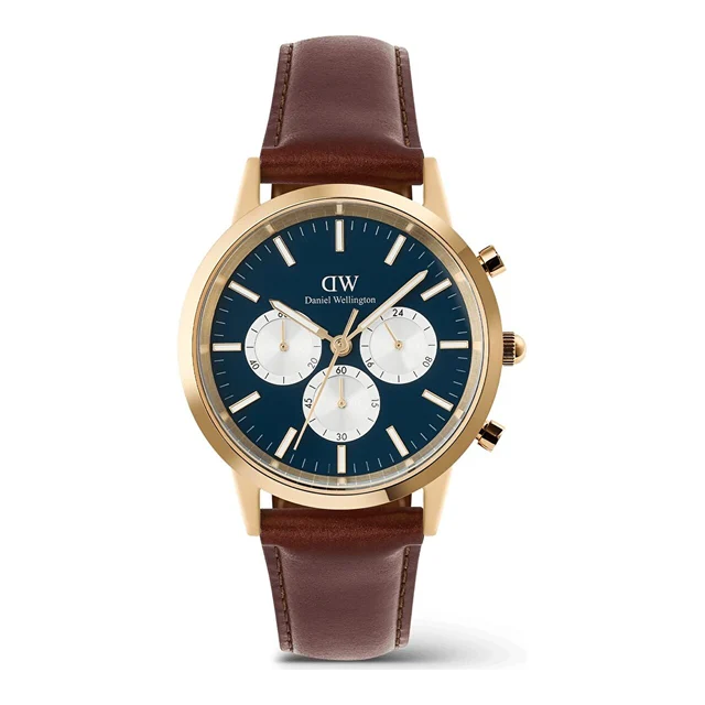 DANIEL WELLINGTON Iconic 42 Chronograph St Mawes Arctic Panda G DW00600875 kol saati