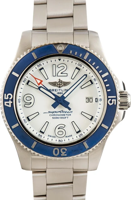Breitling Superocean Automatic Blue Bezel A17366D81A1A1 kol saati