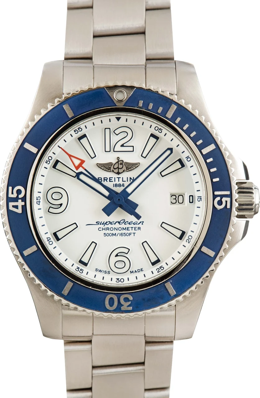 Breitling Superocean Automatic Blue Bezel A17366D81A1A1 42 mm kol saati